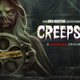The banner art for Shudder's Creepshow season three features a ghoul holding a film reel.